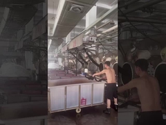 Ηχογράφηση επί τόπου της διαδικασίας παραγωγής του δικού εργοστασίου υφασμάτων της Jiarui Textile Company